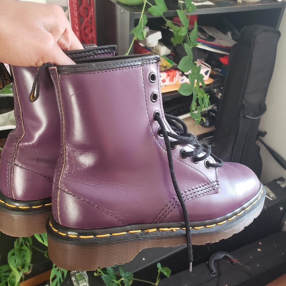 Purple Doc Martens Boots